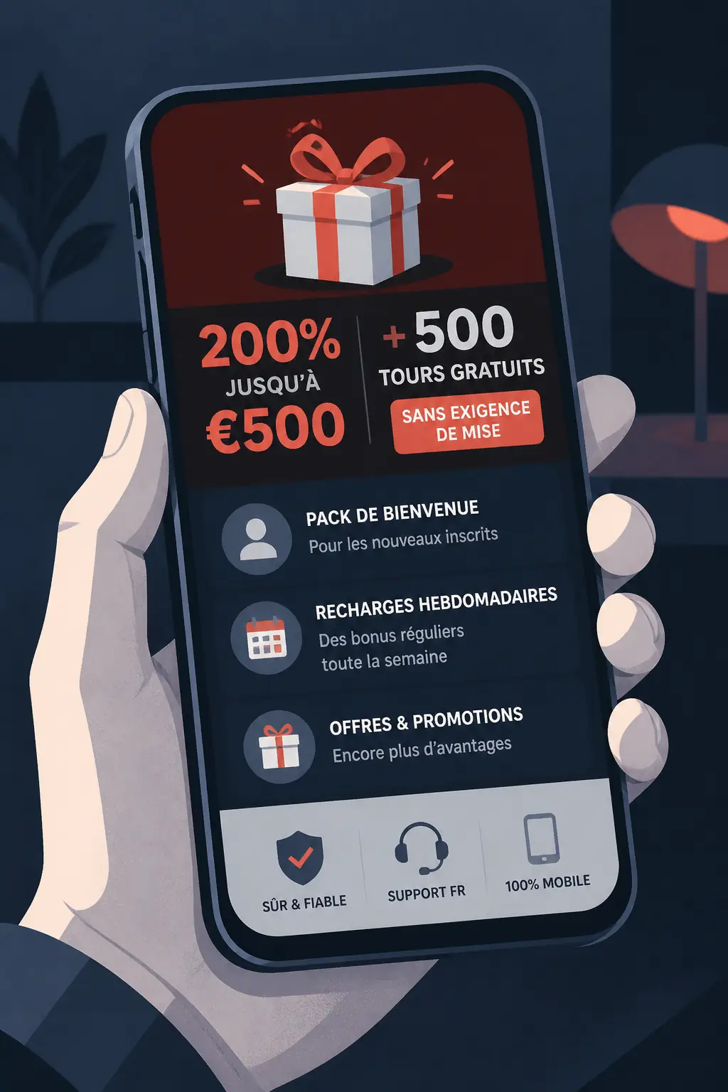 Bonus Olympe Casino – 200% jusqu'à €500 visual guide for Olympe Casino